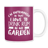 I'm Outdoorsy In That I Like To Drink Rum In My Garden Mug
