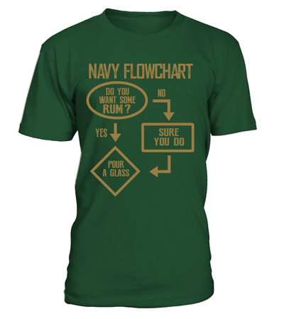 Navy Flowchart Shirt