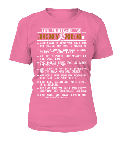 You Might Be An Army Mum If...