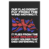 Our Flag Doesn't Fly From The Wind Moving It Canvas Art