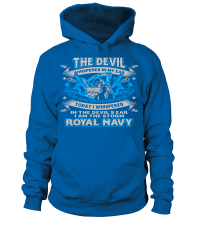 The Devil Whispered In My Ear Royal Navy Shirt