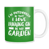 I'm Outdoorsy In That I Love To Drink Gin In My Garden Mug