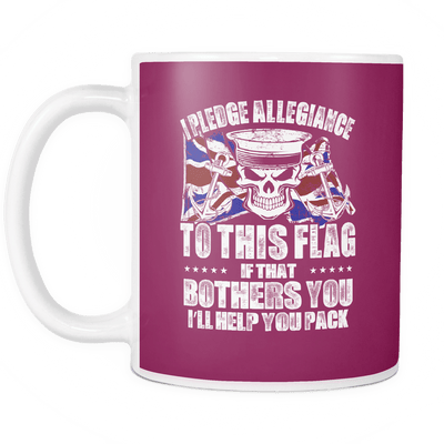 I Pledge Allegiance To This Flag Navy Mug