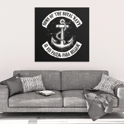 Sons Of The Royal Navy Si Vis Pacem, Para Belium Canvas Art