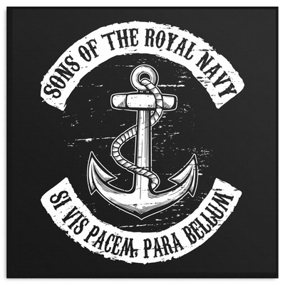 Sons Of The Royal Navy Si Vis Pacem, Para Belium Canvas Art
